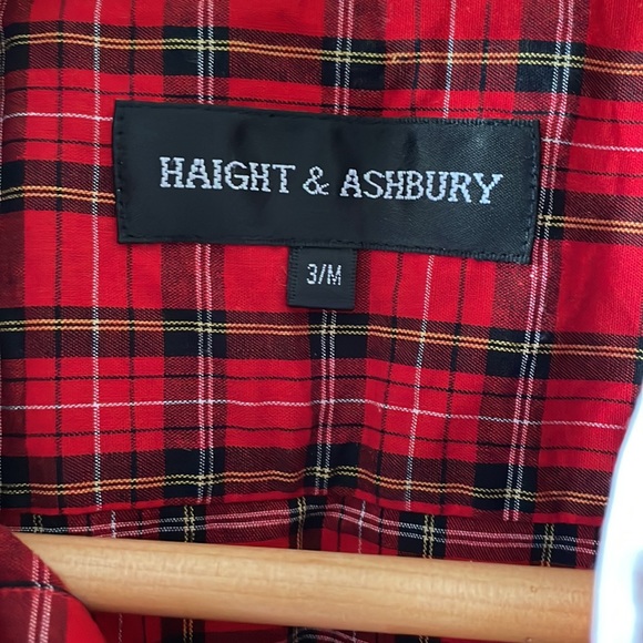 Haight & Ashbury Men’s Contrast Collar long sleeves Shirt Size 3/M New - Picture 2 of 6